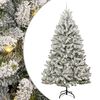 vidaXL Kunstig juletre 270 cm 300 LED-lys Varmhvit PVC og st&aring;l