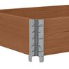 vidaXL Plantekasse brun 150x50 cm heltre furu
