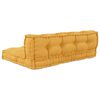 vidaXL Palle sofa pute Gul stoff