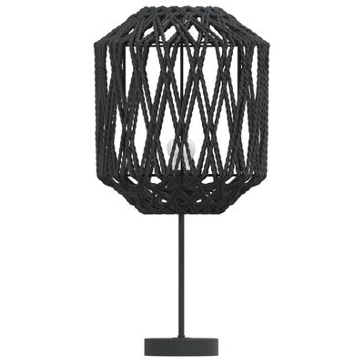 vidaXL Lampeskjerm svart Ø23x28 cm jern og papir