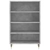 vidaXL Highboard betonggr&aring; 57x35x90 cm konstruert tre