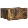 vidaXL Vegghengt Nattbord R&oslash;kt Eik 49 x 34,5 x 24 cm Konstruert tre