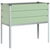 vidaXL Plantekassed Pastellgr&oslash;nn 100 x 45 x 90 cm Galvanisert St&aring;l