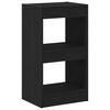 vidaXL Bokskap 2 niv&aring;er 40 x 30 x 71,5 cm Konstruert tre Svart Eik