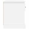 vidaXL Nattbord 2 stk hvit 39x39x47,5 cm konstruert tre