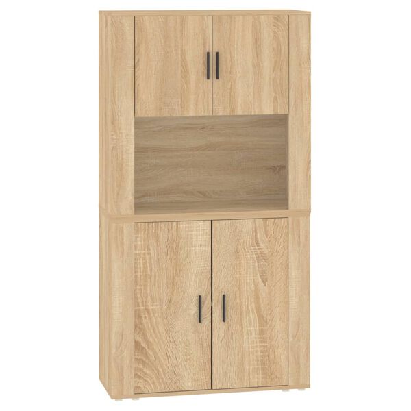vidaXL Highboard sonoma eik konstruert tre