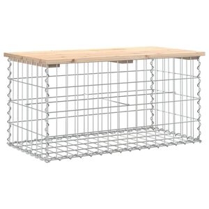 vidaXL Hagebenk gabiondesign 83x44x42 cm heltre furu