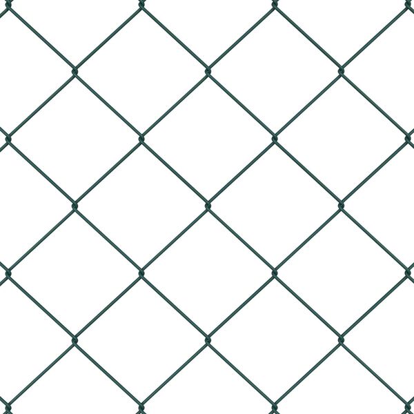 vidaXL Gjerdep&aring;le gr&oslash;nn 10 x 1,2 m (60 x 60 mm netting) St&aring;l og PVC