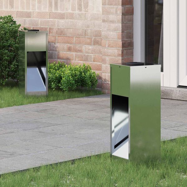 vidaXL Solcelle LED Stibelys 2 pcs Galvanisert Galvanisert