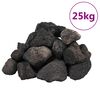 vidaXL Lavasteiner 25 kg svart 5-8 cm
