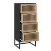 vidaXL Highboard svart 40x30x95 cm konstruert tre