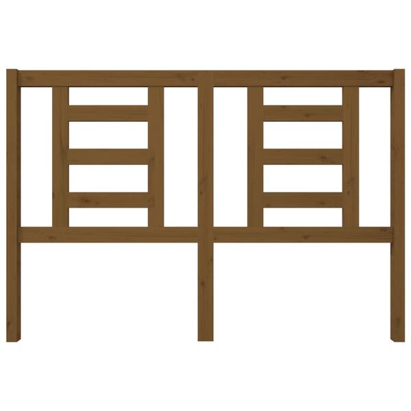 vidaXL Sengegavl honningbrun 146x4x100 cm heltre furu