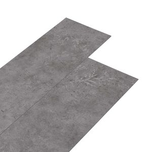 vidaXL Gulvplanker Betonggr&aring; 5,02 m&sup2; 36 stk. PVC