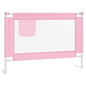 vidaXL Sengehest sm&aring;barn rosa 90x25 cm stoff