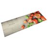 vidaXL Kj&oslash;kkenteppe vaskbar Tomatoes 45x150 cm fl&oslash;yel