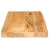 vidaXL Bordplate med naturlig kant 60x30x2,5 cm heltre mango