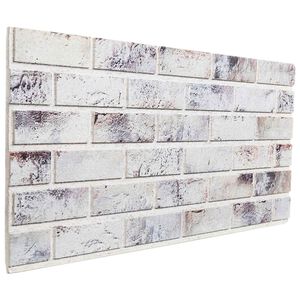 vidaXL Veggpaneler 10 stk. 100 x 50 cm Lys Gr&aring; og Svart EPS Skum