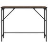 vidaXL Konsollbord brun eik 100x32x75 cm konstruert tre