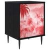 vidaXL Nattbordskap AACHEN Svart eik 36 x 33 x 51 cm Konstruert tre