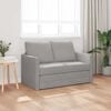 vidaXL Sammenleggbar Sofa seng Lysegr&aring; 122 x 70 x 60 cm Fl&oslash;yel
