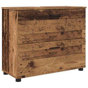vidaXL Baderomsinnredningssett 5 stk. Gamle tre 35 x 30 x 192 cm