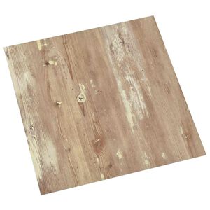 vidaXL Selvheftende Gulvplanker Brun og hvit 30,5 x 30,5 cm 20 stk.