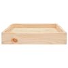 vidaXL Hundeseng 61,5x49x9 cm heltre furu