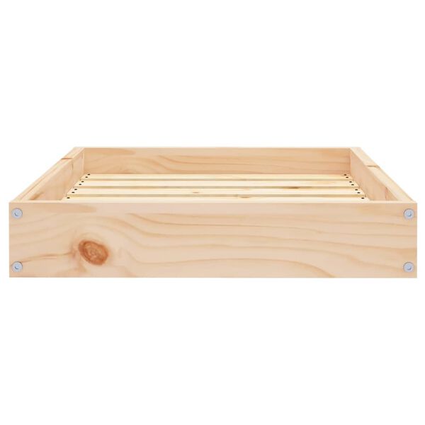 vidaXL Hundeseng 61,5x49x9 cm heltre furu