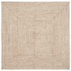 vidaXL Omr&aring;deteppet Naturlig og Hvit 120 x 120 cm Jute
