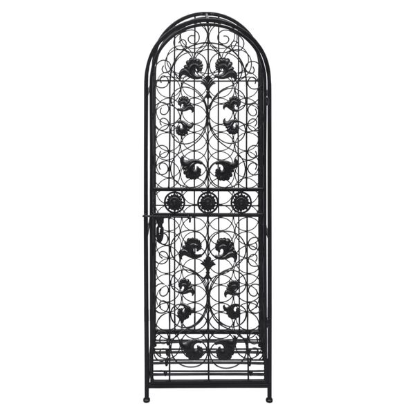 vidaXL Vinstativ for 45 flasker metall