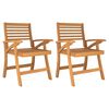 vidaXL Hagestoler 2 stk 58x58x87 cm heltre akasie