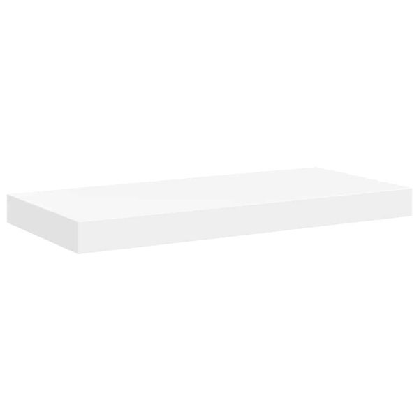 vidaXL Flytende vegghylle hvit 50x23x3,8 cm MDF