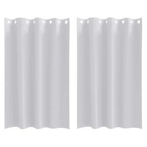 vidaXL M&oslash;rkleggende Gardiner med Ringer 2 pcs Lys Gr&aring; 175 x 140 cm