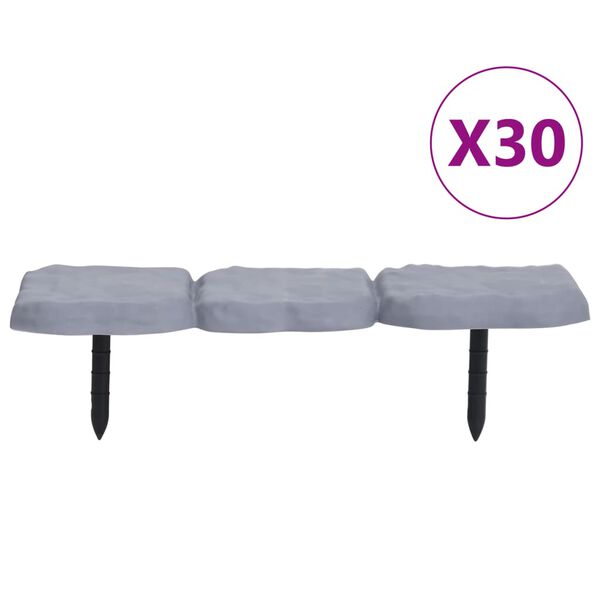 vidaXL Plenkanter med plugger 30 stk PP