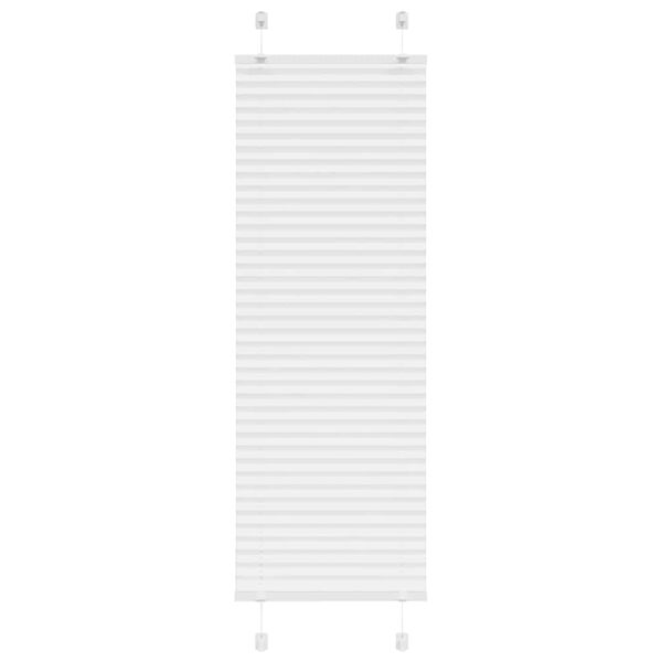 vidaXL pliss&eacute;gardin Hvit 50x100 cm Stoff Bredde 49,4 cm Polyester
