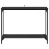 vidaXL Konsollbord Svart eik 101 x 30.5 x 75 cm Konstruert tre