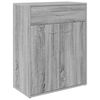 vidaXL Skjenk gr&aring; sonoma 60x30x75 cm konstruert tre