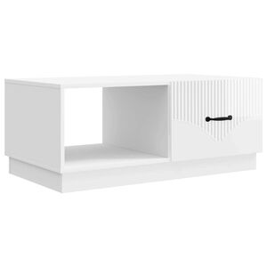 vidaXL Kaffebord H&oslash;gglans hvit 90 x 50 x 37 cm Konstruert tre