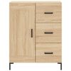 vidaXL Highboard sonoma eik 69,5x34x180 cm konstruert tre
