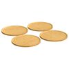 vidaXL Pizza-tallerkener 4 stk &Oslash;32x1,5 cm bambus