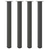 vidaXL Barbordben 4 stk antrasitt 110&ndash;112 cm st&aring;l