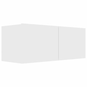 vidaXL TV-benk hvit 80x30x30 cm konstruert tre