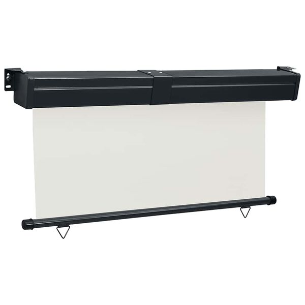vidaXL Sidemarkise for balkong 165x250 cm kremhvit