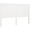vidaXL Sengegavl hvit 206x4x100 cm heltre furu