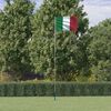 vidaXL Italiensk flagg og stang 5,5 m aluminium