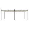 vidaXL Pergola med uttrekkbar tak kremhvit 589x292x230 cm