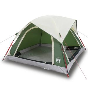 vidaXL Campingtelt 4 personer gr&oslash;nn vanntett