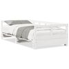 vidaXL Dagseng uten madrass hvit 90x200 cm heltre furu