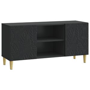 vidaXL TV-skap 102 x 34,5 x 50 cm Svart Konstruert tre