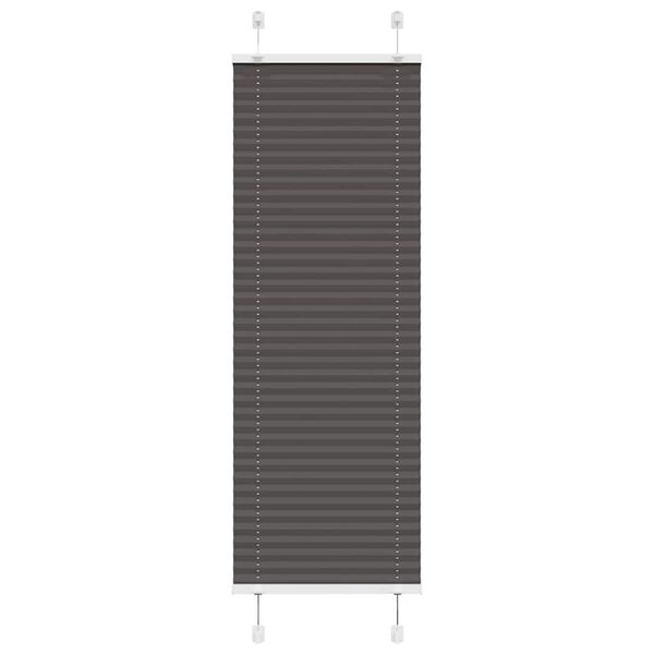 vidaXL plisségardin sort 45x150 cm Stoff Bredde 44,4 cm Polyester